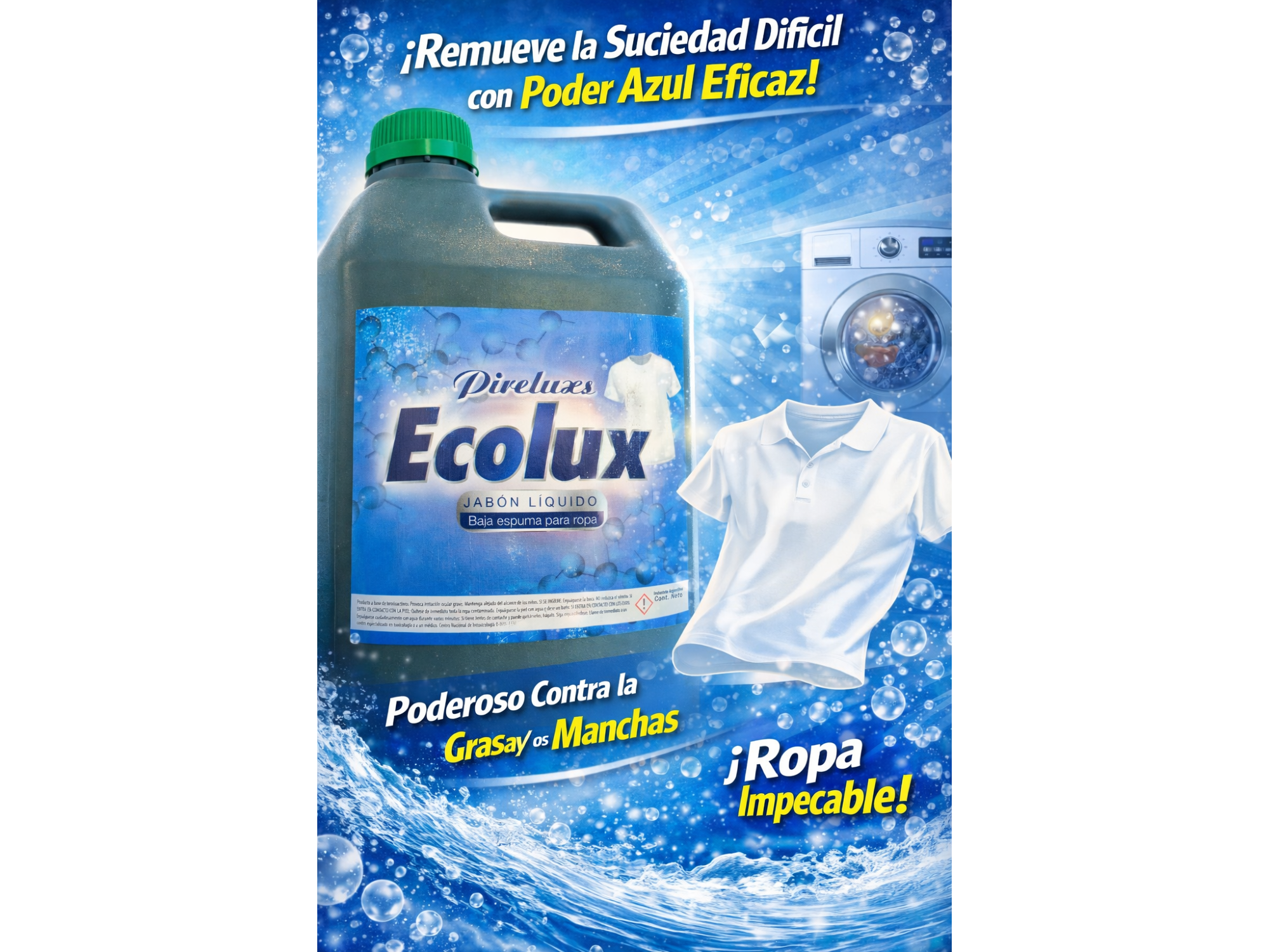 ECOLUX 5l jabon  liquido baja espuma