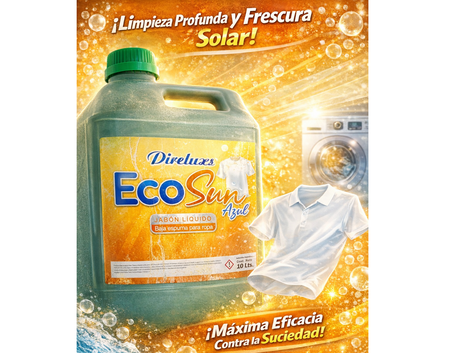 ECOSUN jabon liquido baja espuma