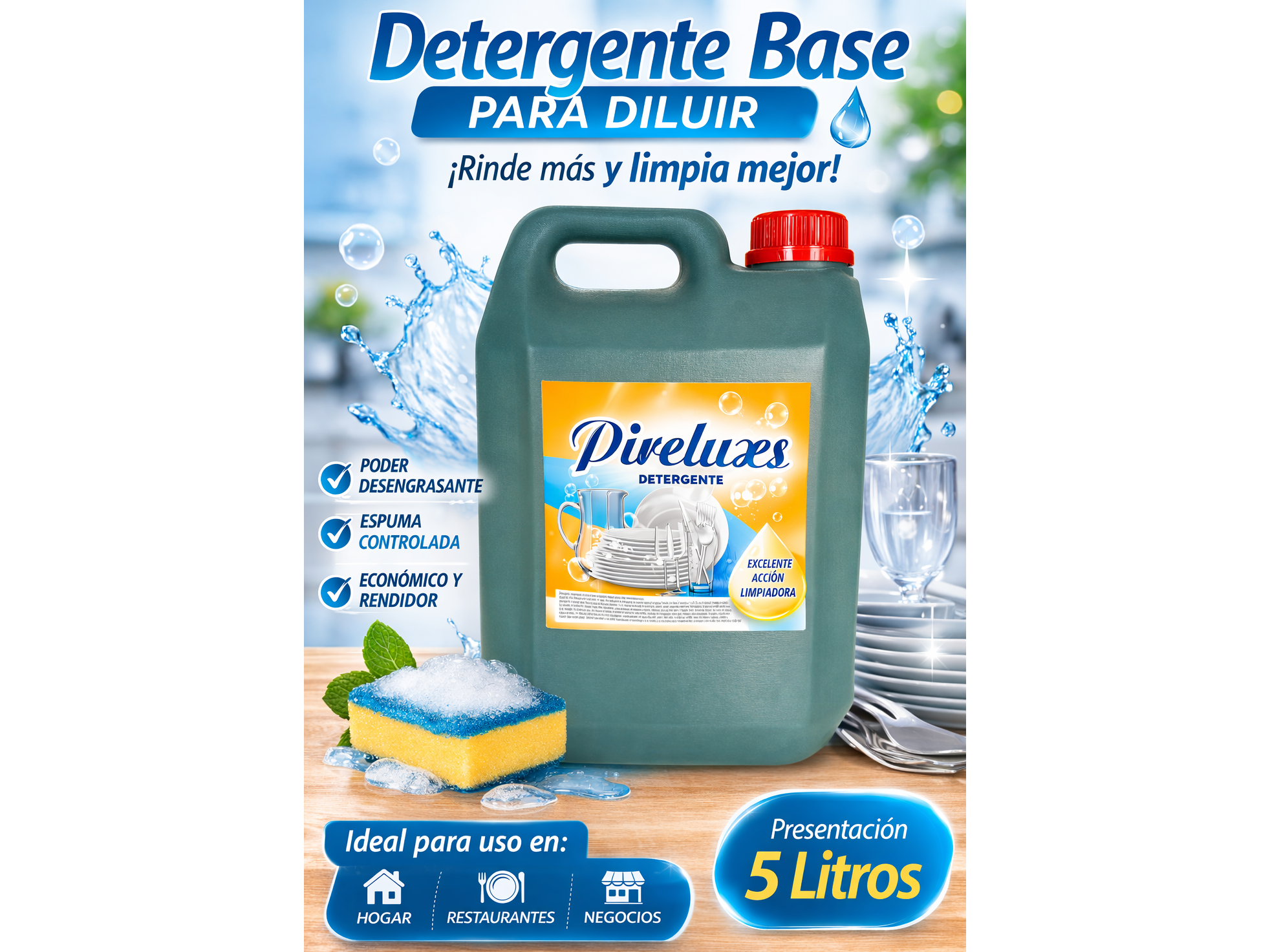 Detergente Base PIRELUXS (para diluir)