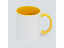 Tazón interior y mango de color amarillo