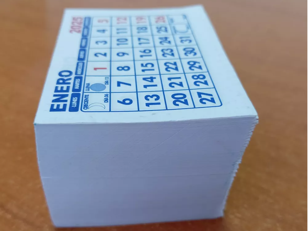 Mini taco calendario 2026