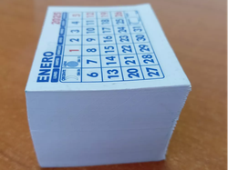 Mini taco calendario 2025