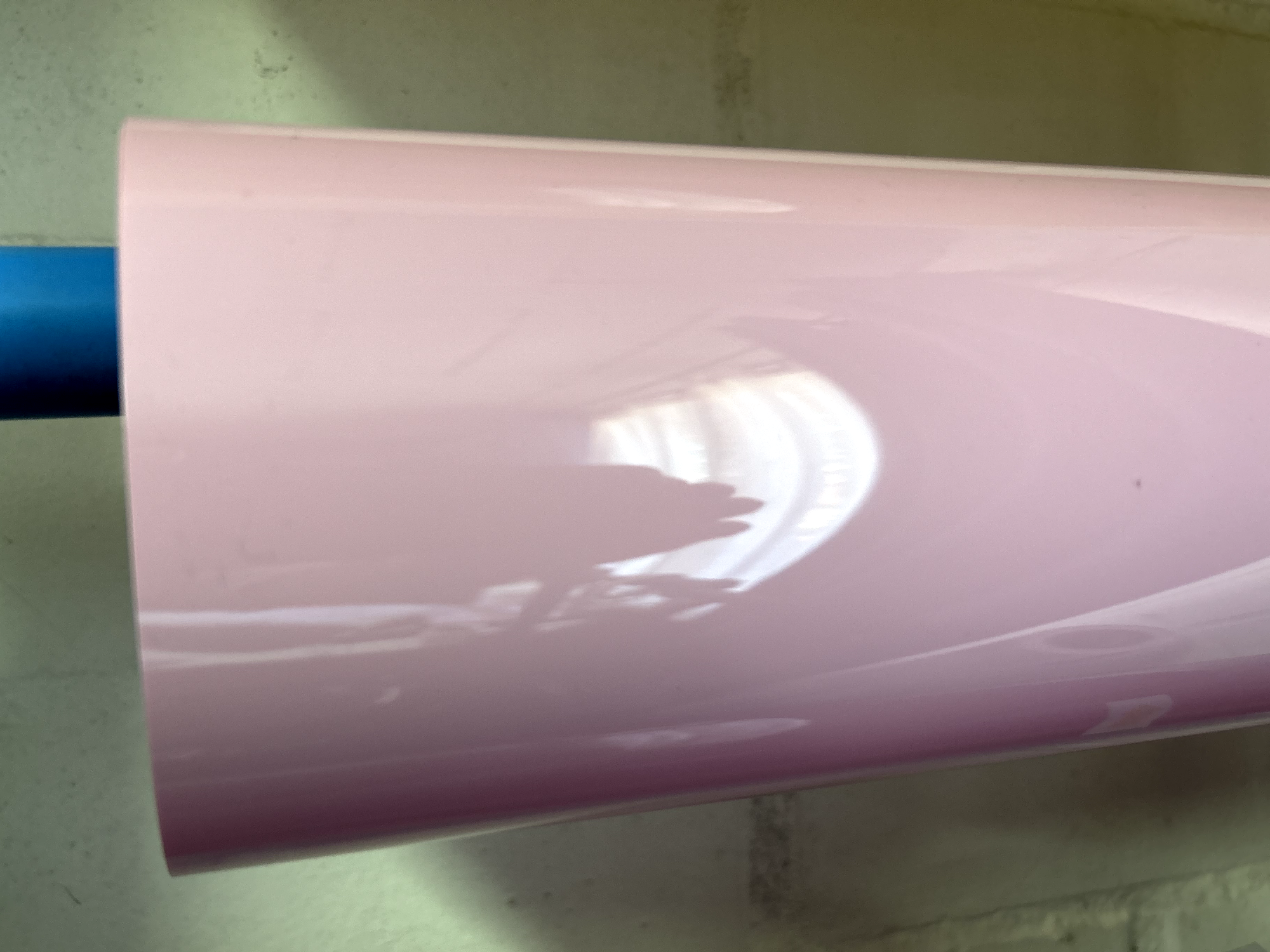 Textil PU rosado claro