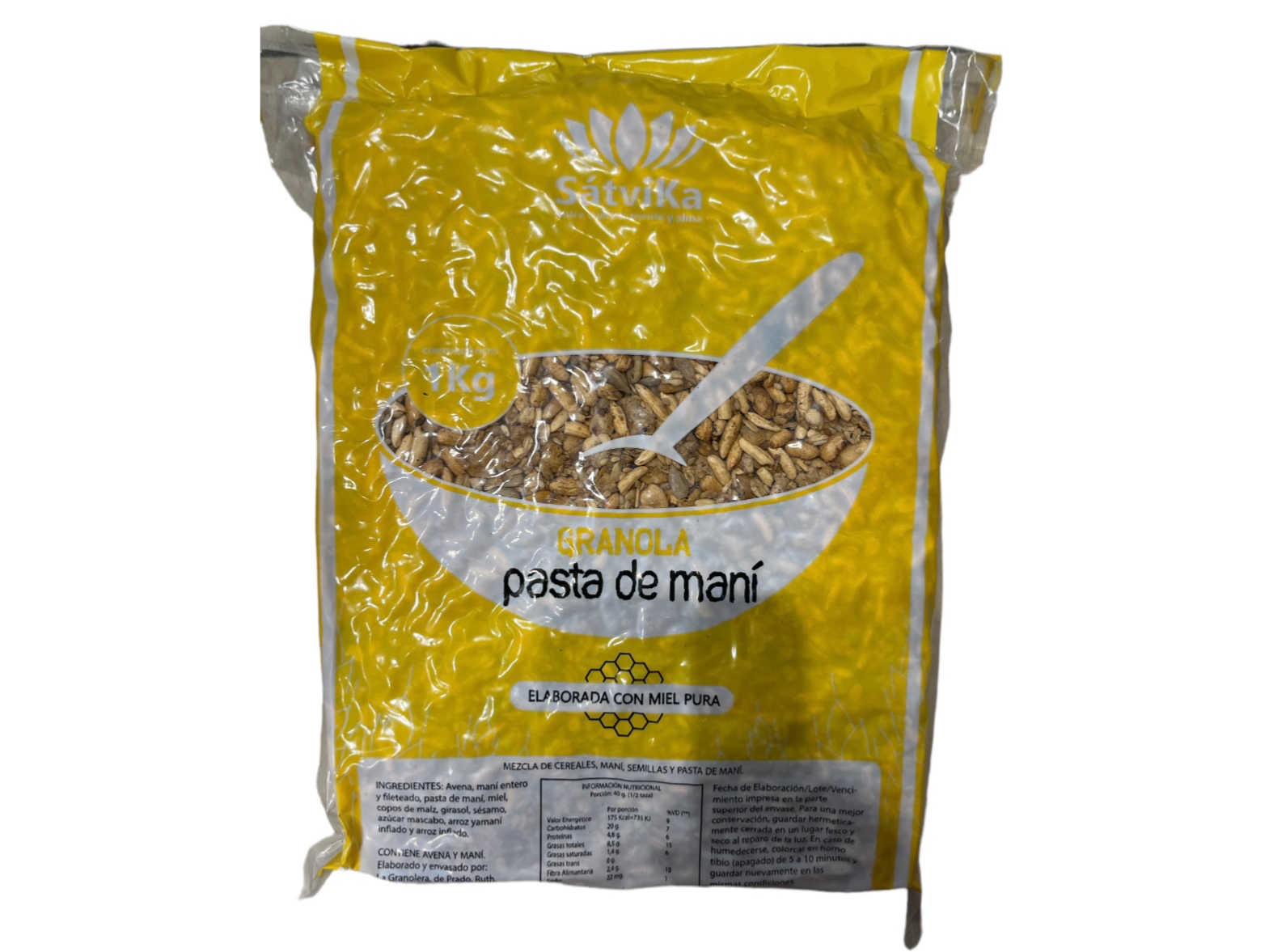 Granola con pasta de mani