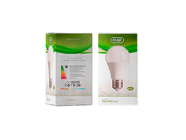 Foco de bajo consumo blanco