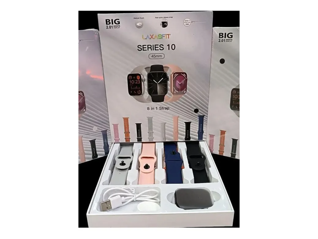 Reloj inteligente Smart Watch 8 mallas intercambiables