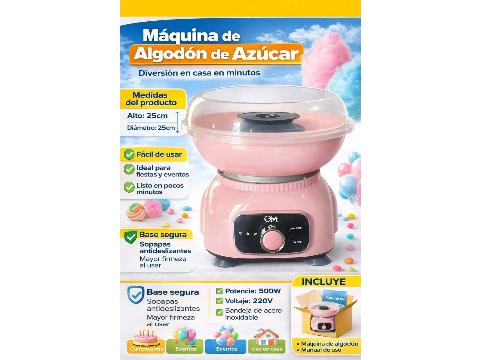 Máquina de Algodón de Azúcar