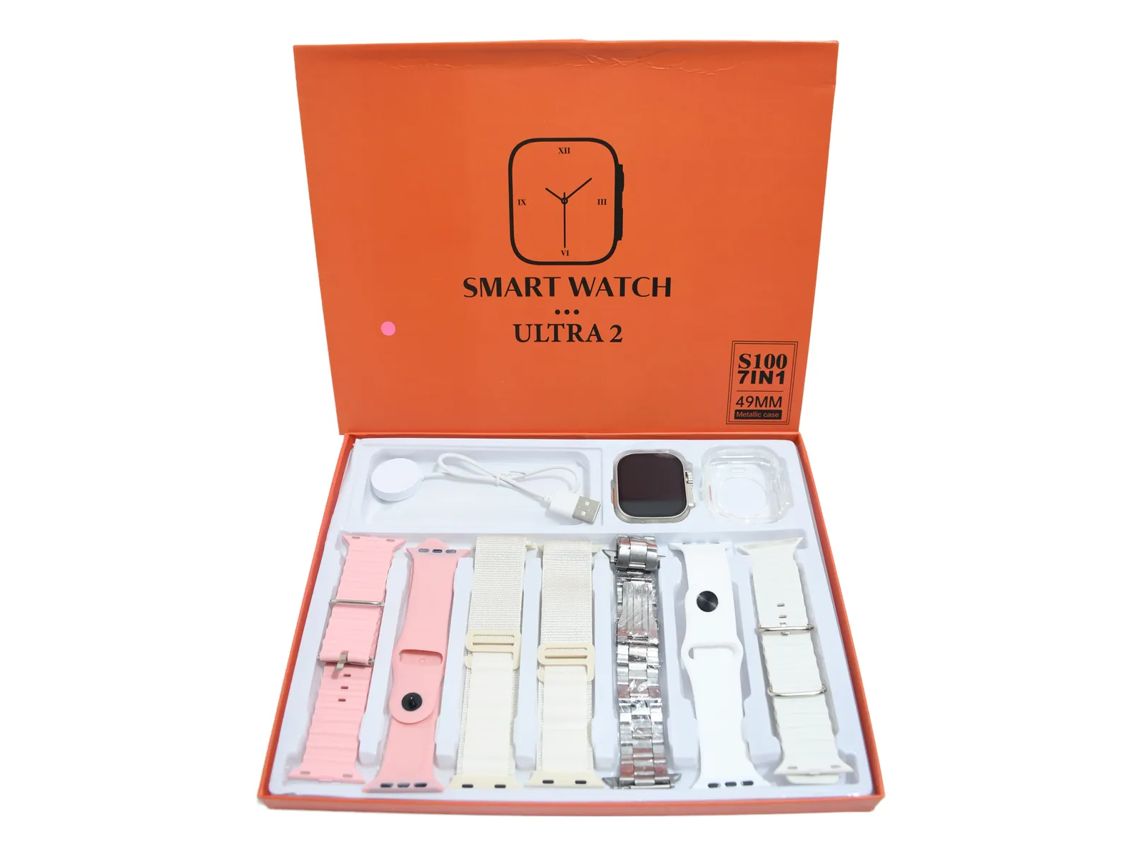 Reloj inteligente Smart Watch Ultra 2 7 Mallas Intercambiables