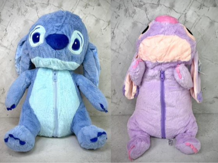 Peluche Stitch con manta
