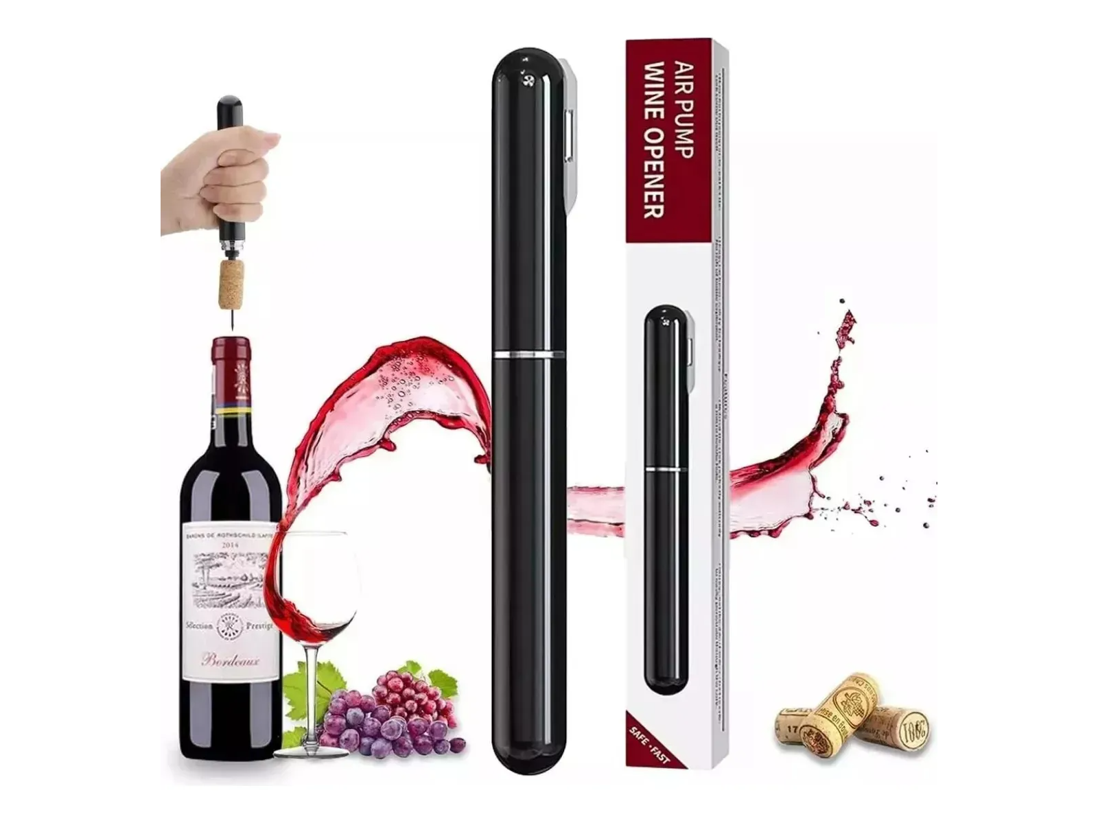 Destapador para vinos por Presión de Aire
