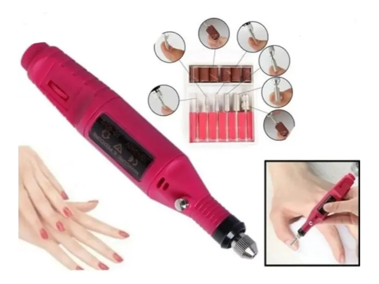 Torno con Accesorios para Uñas Eléctrico