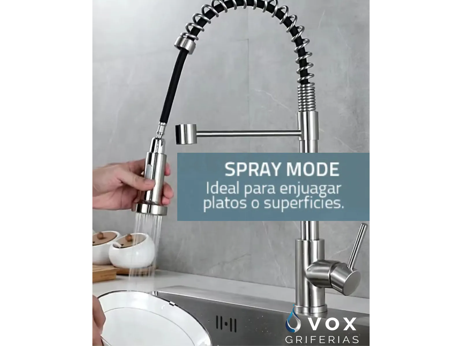 Grifería flexible para cocina Vox