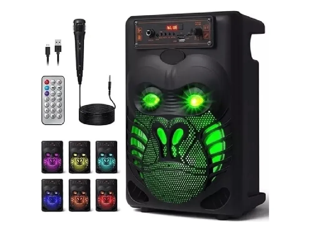 Parlante Bluetooth Om Gorilla 8" con Micrófono