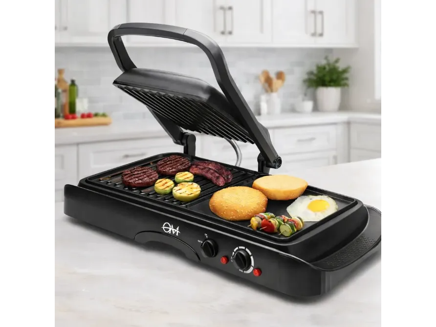 Grill eléctrico 2 en 1 OM