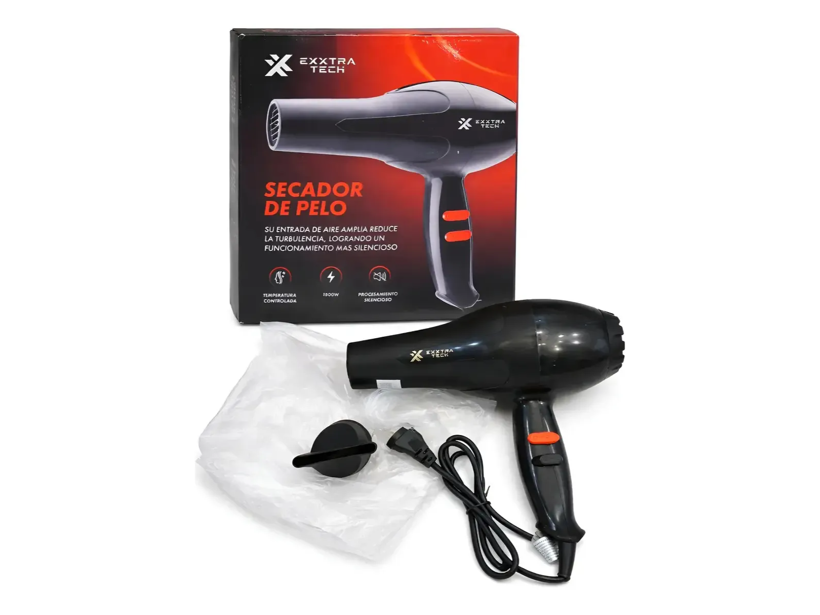 Secador de Pelo Exxtra Tech 1500W