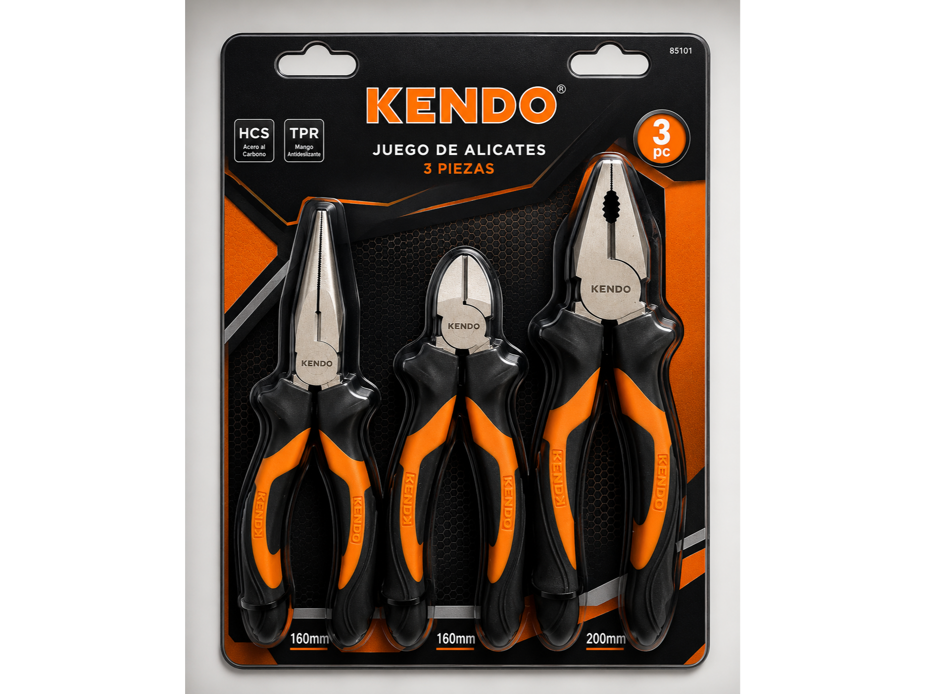 Set Pinza Universal + Alicate + Pinza de punta Kendo