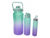Botella Motivacional 3 En 1 con Stickers