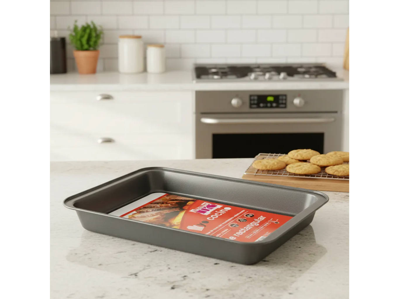 Molde Rectangular Antiadherente 32 x 22 cm The Kitchen