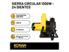 Sierra Circular 1300w - 24 Dientes Konan Frecuencia 50