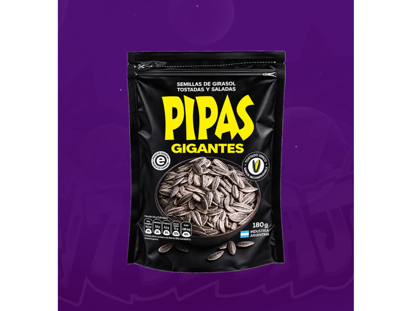 Pipas Gigantes 160gr 2 X