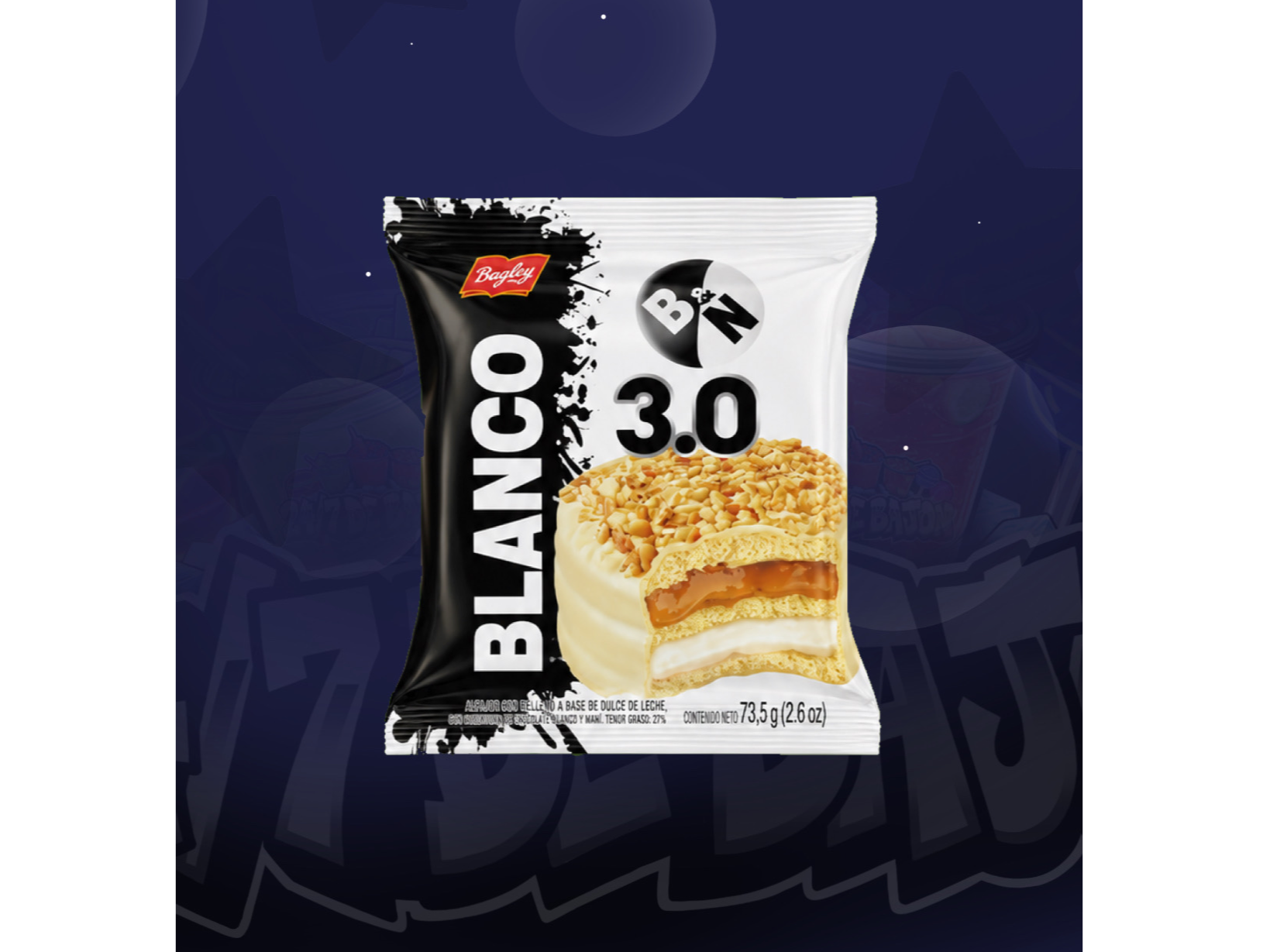 Alfajor Bagley Blanco
