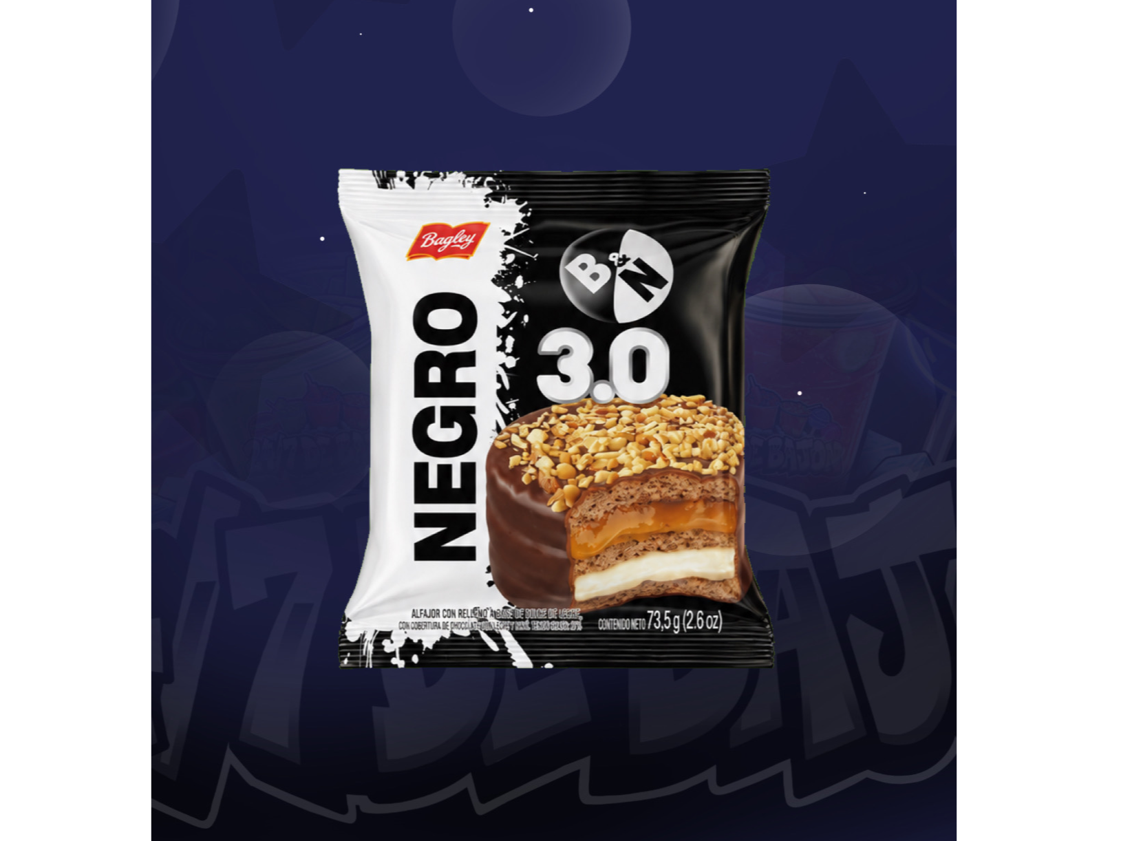 Alfajor Bagley Negro