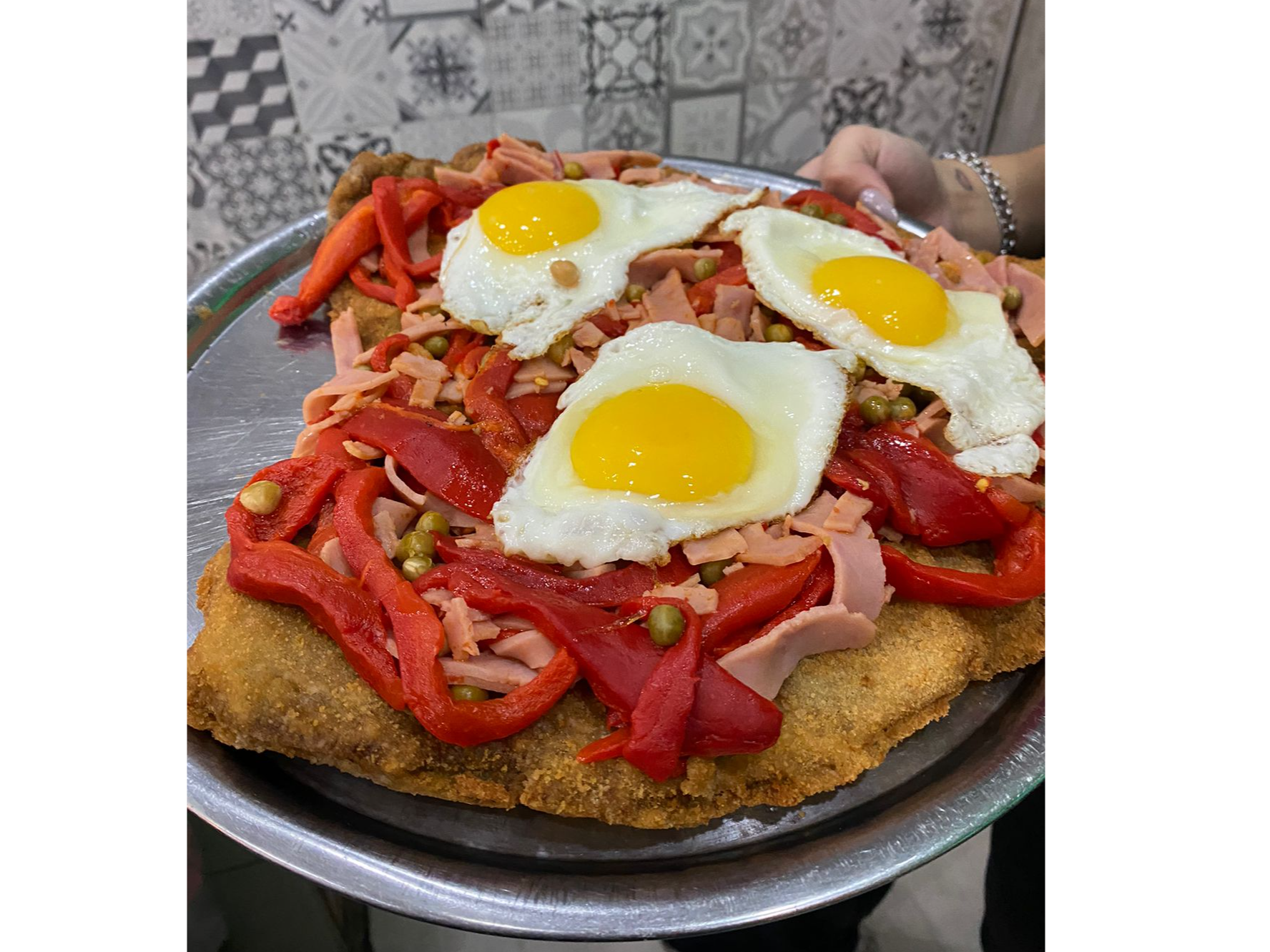 Milanesa a la riojana