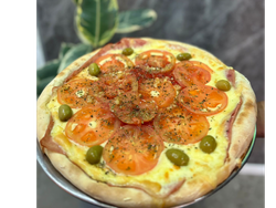 Muzzarella con tomate natural