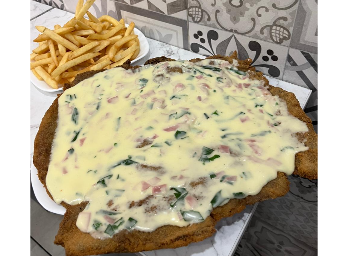 Milanesa al verdeo