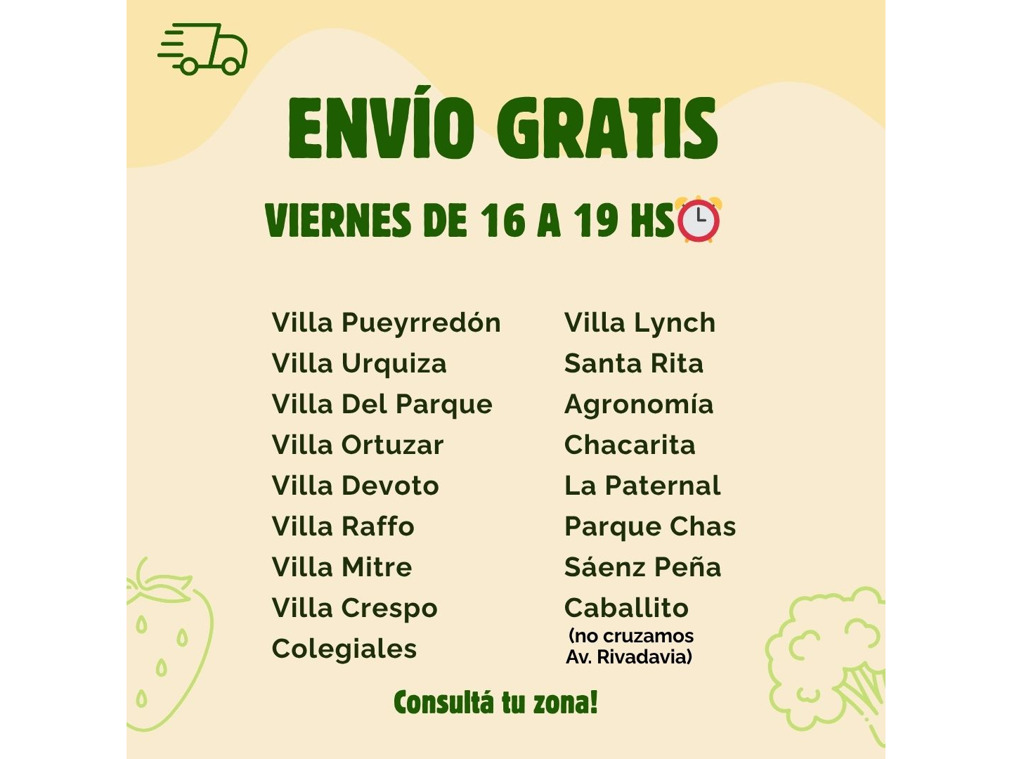 ENVIOS  DIAS VIERNES