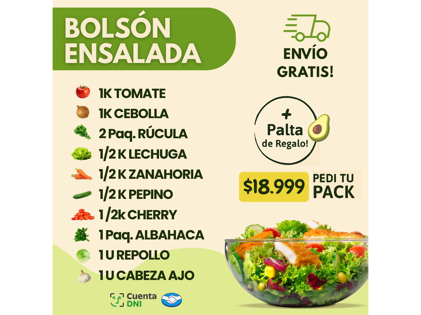 BOLSON ENSALADAS