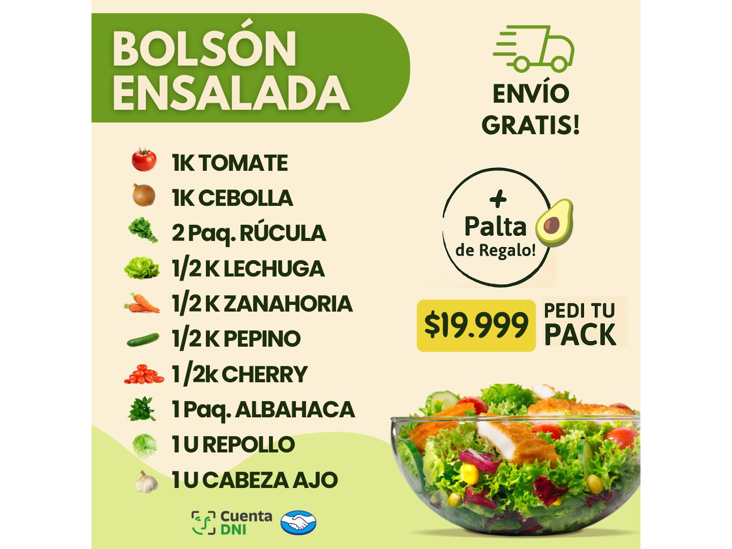BOLSON ENSALADAS