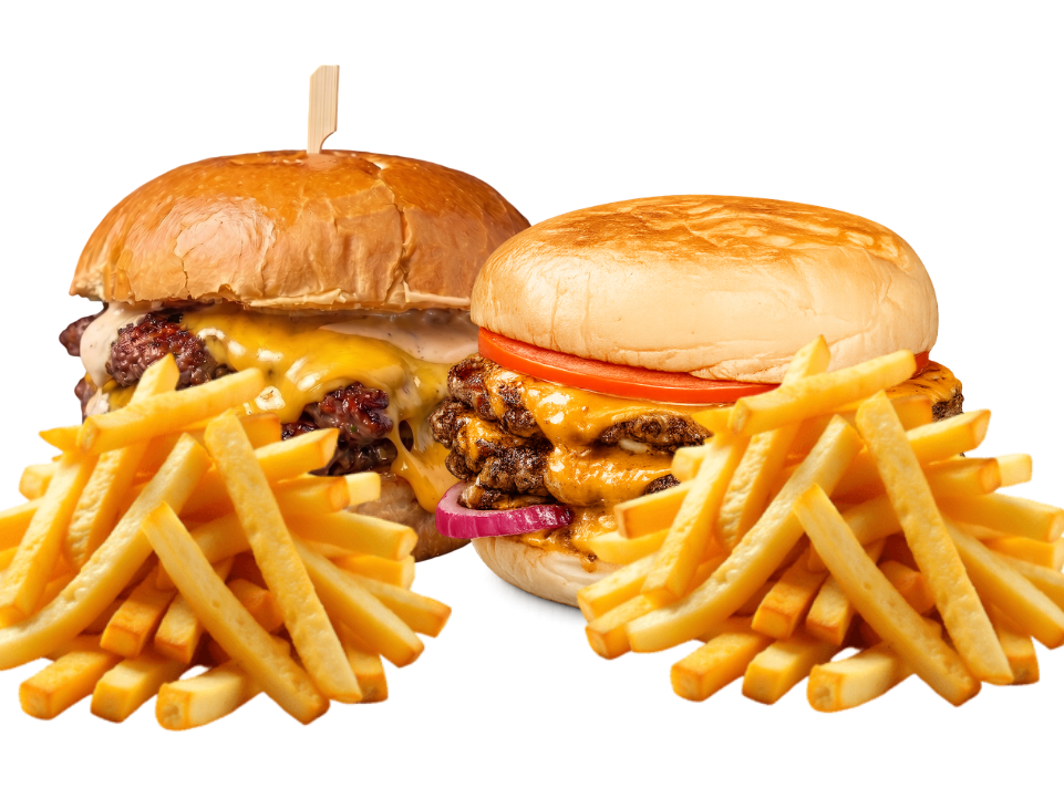 1 BURGUER AMERICANA + 1 CHEESEBURGER