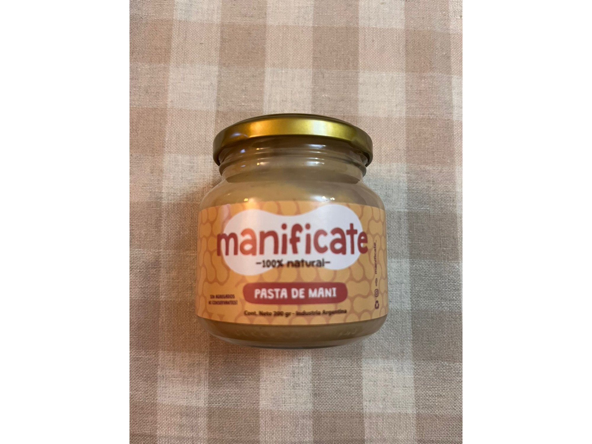 MANIFICATE pasta de mani  natural