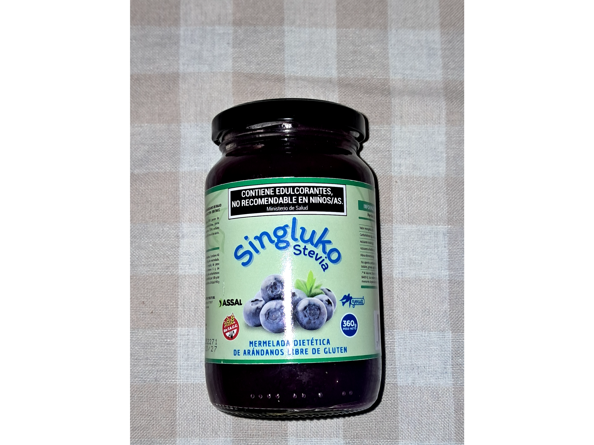 Mermelada de arándanos "Singluko" x 360g