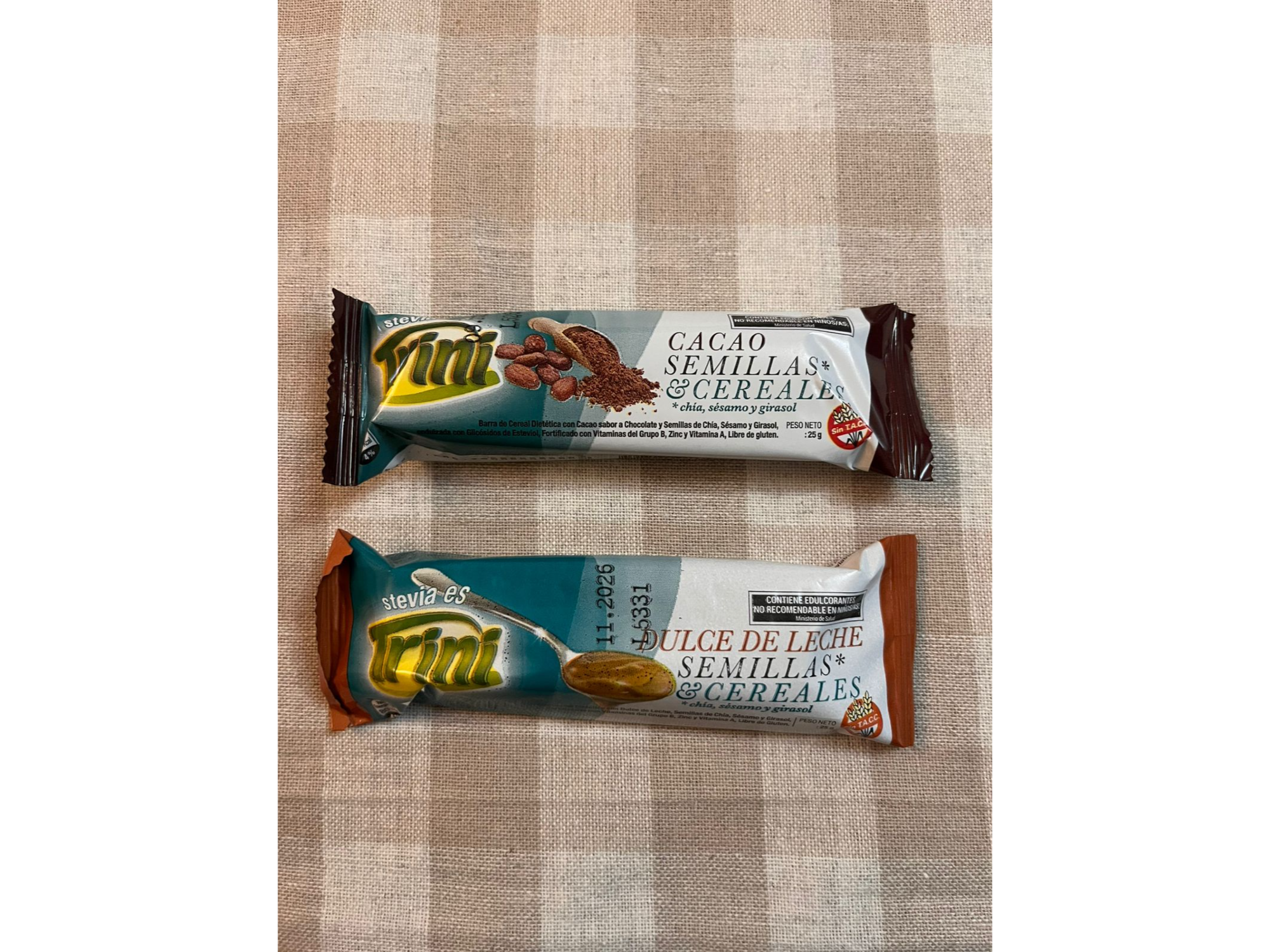 TRINI barritas de cereal sin azúcar