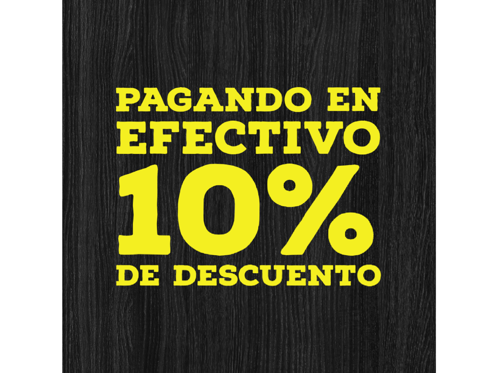 Efectivo 10% off