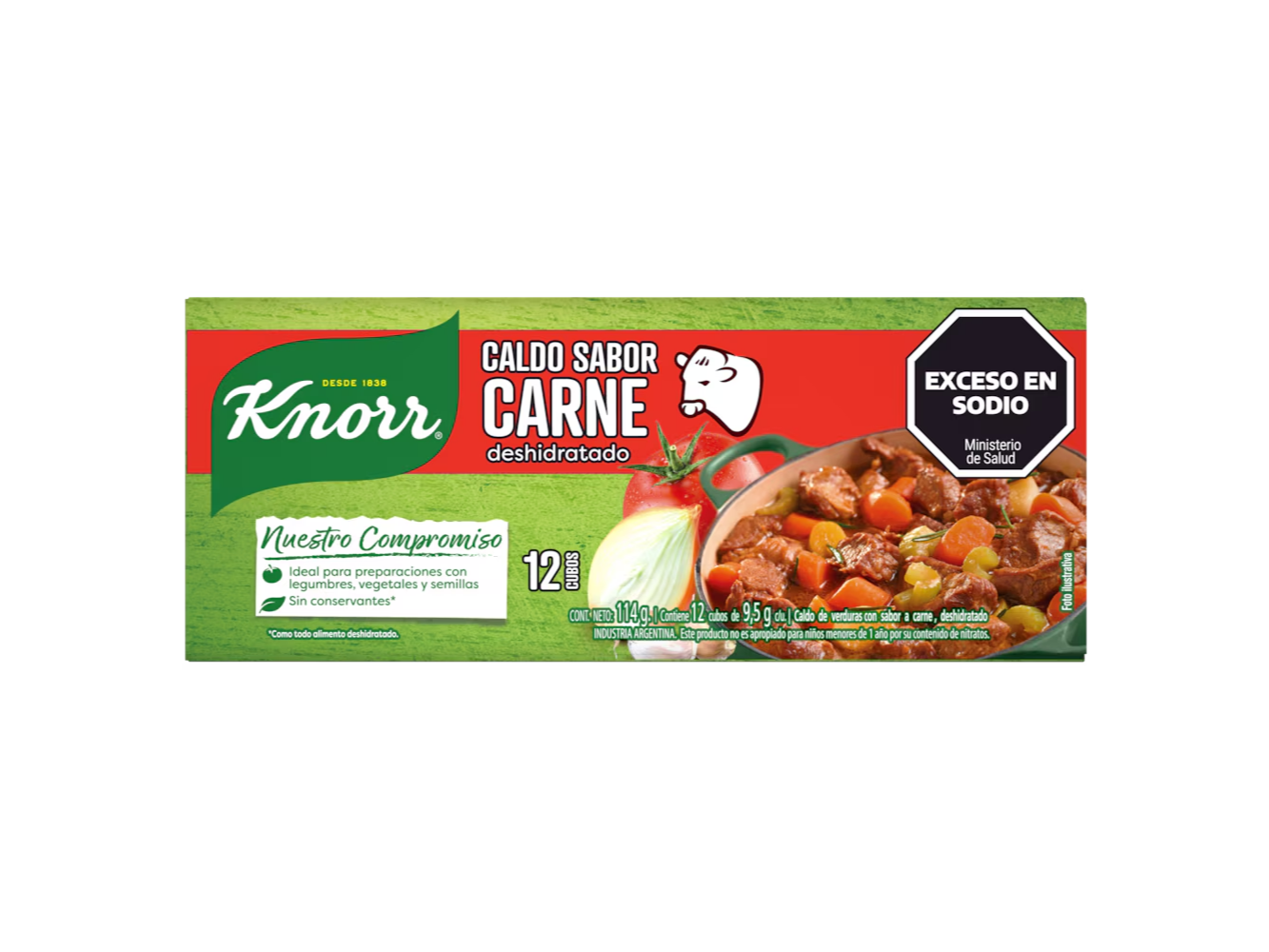 Caldo Carne x 12cubos KNORR