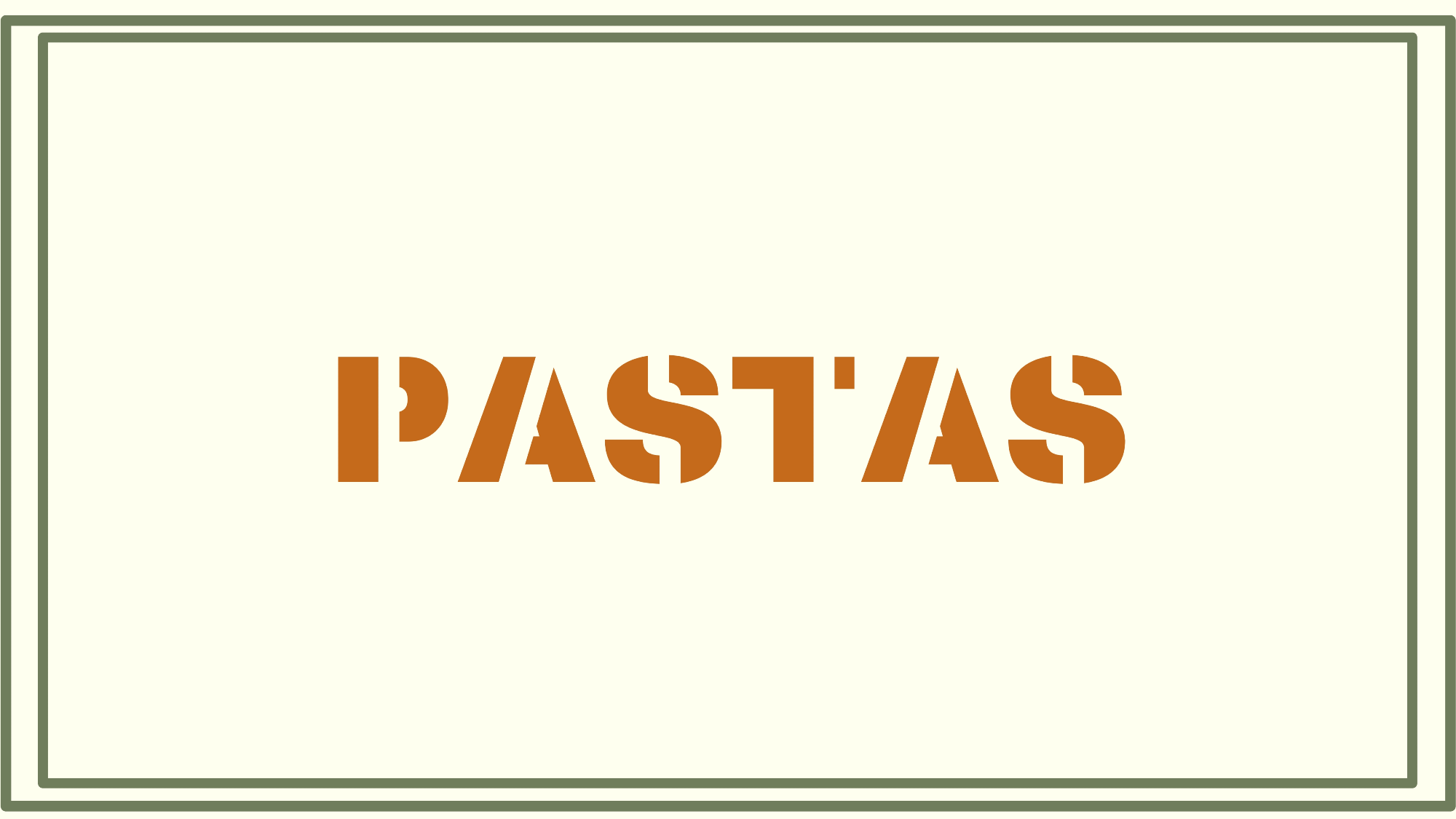 PASTAS