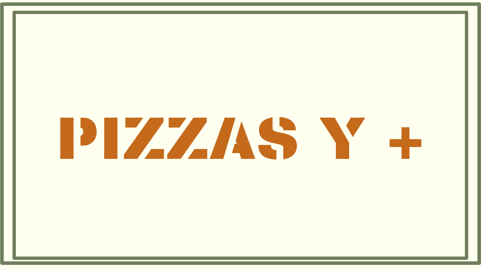 PIZZAS Y EMPANADAS