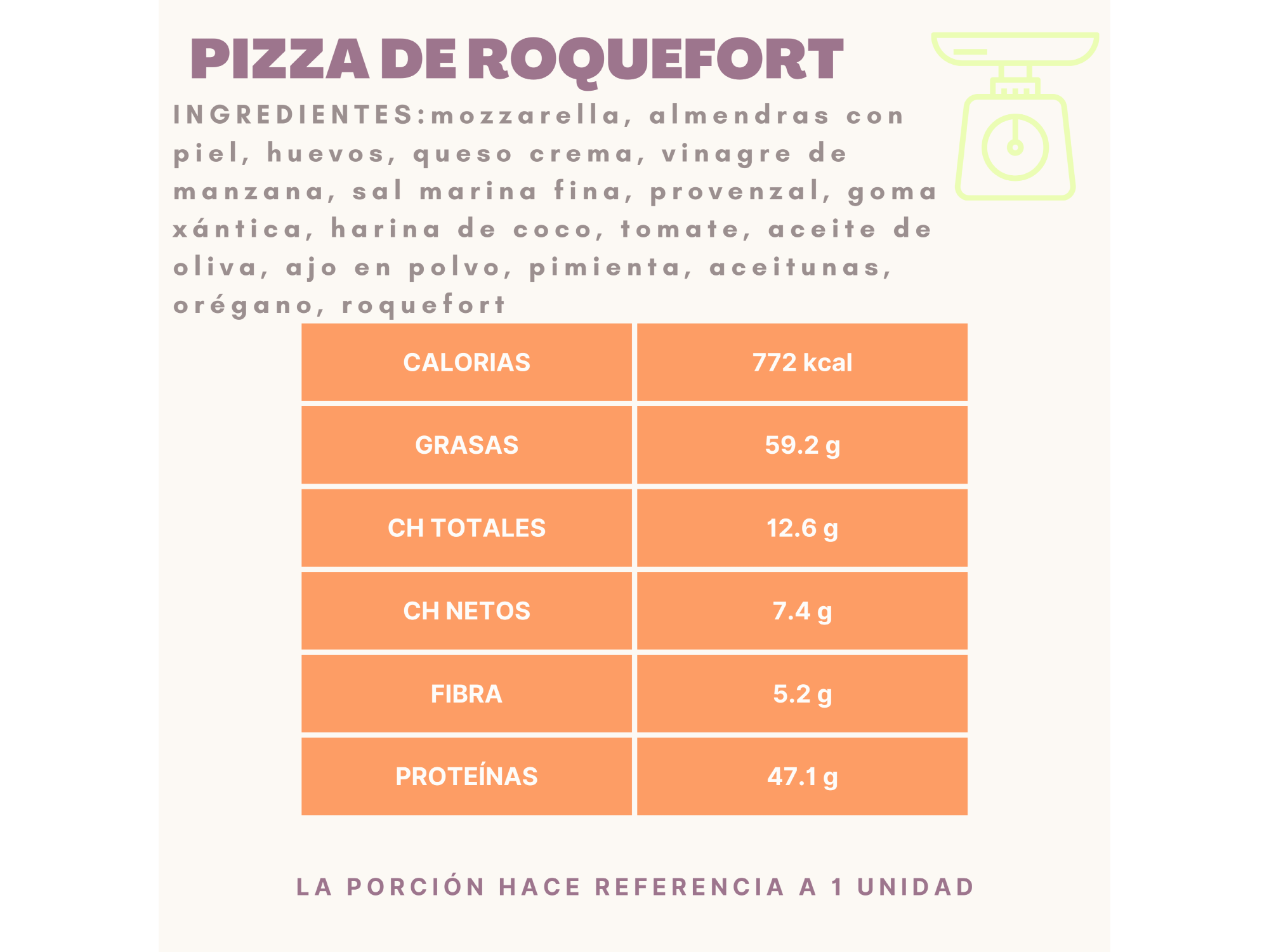 Pizza de roquefort