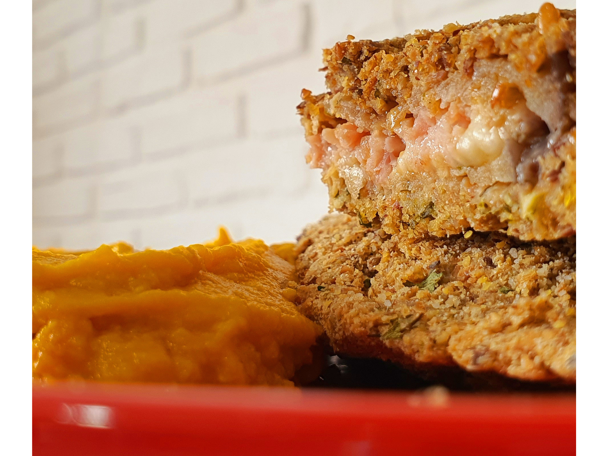 Milanesas de berenjena rellenas