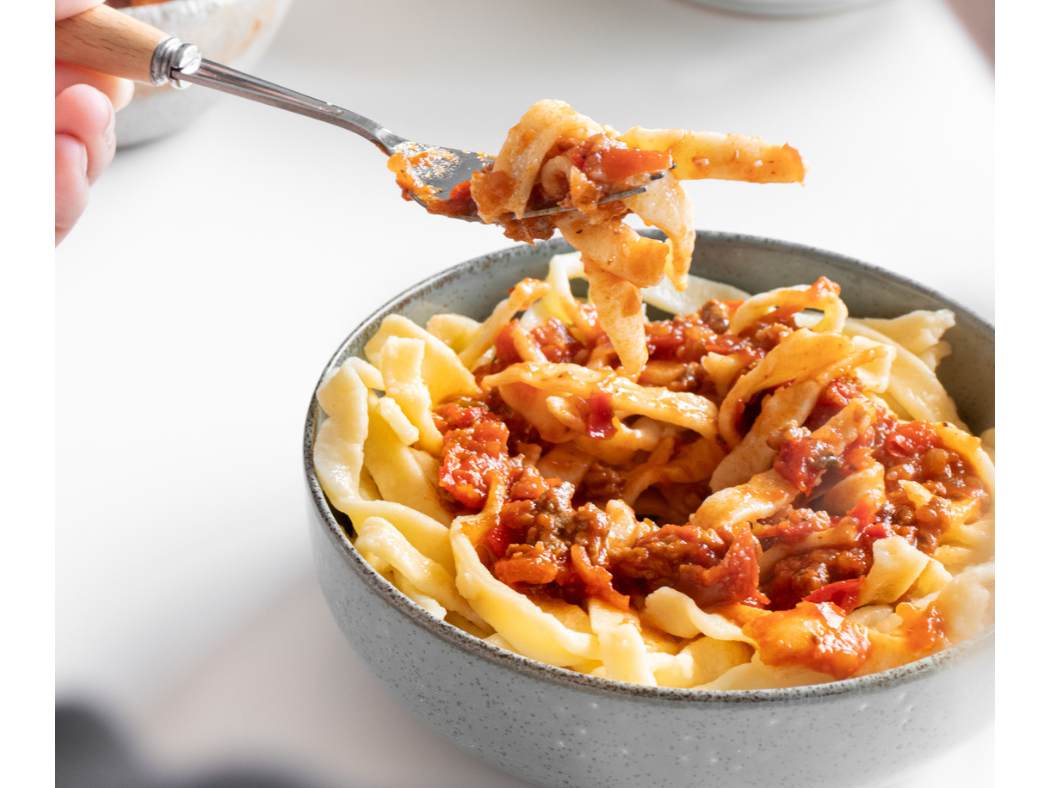 Fideos de harina de almendras