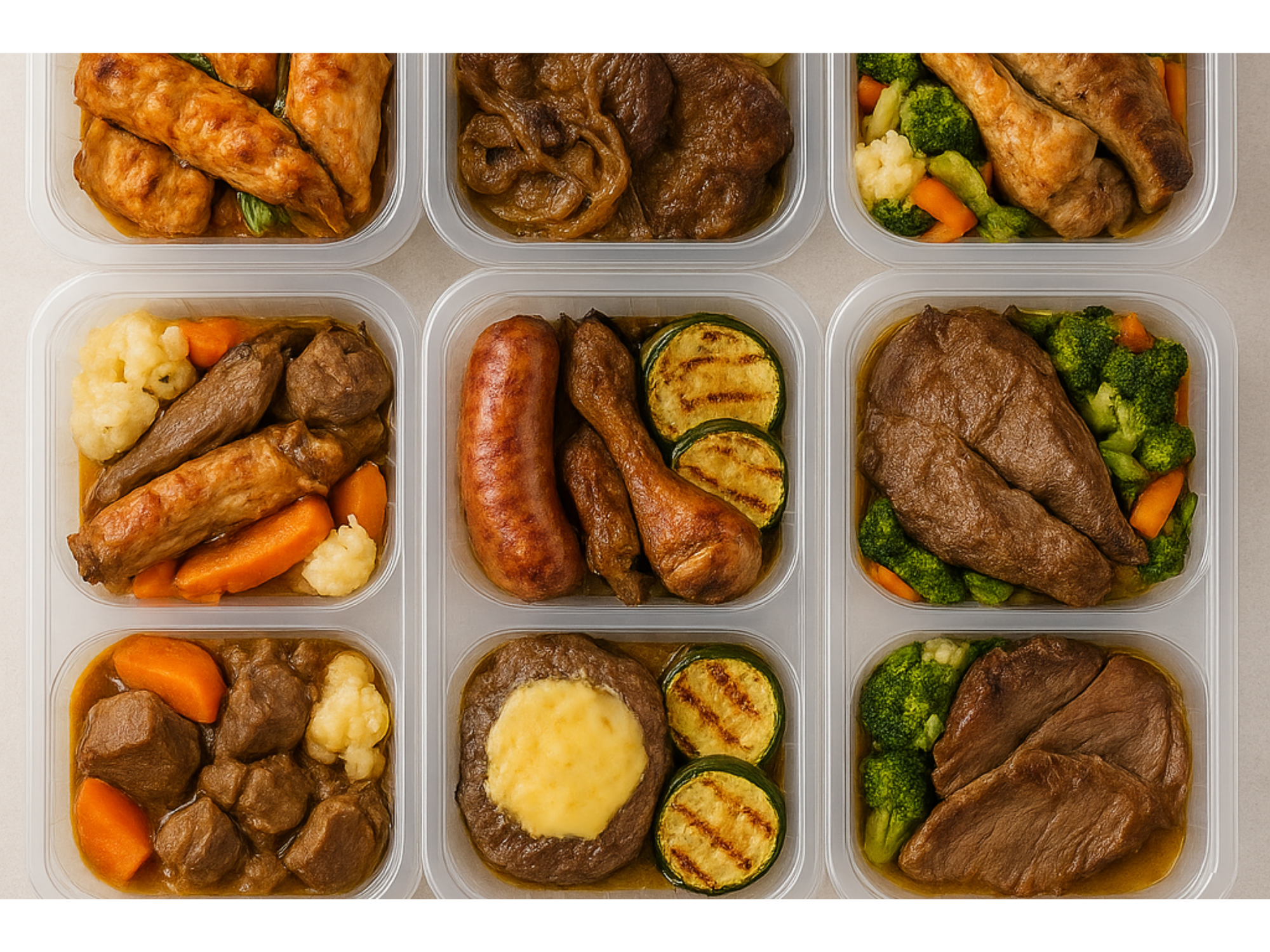 Pack de viandas - Hasta 300 gr - Aptas descenso de peso