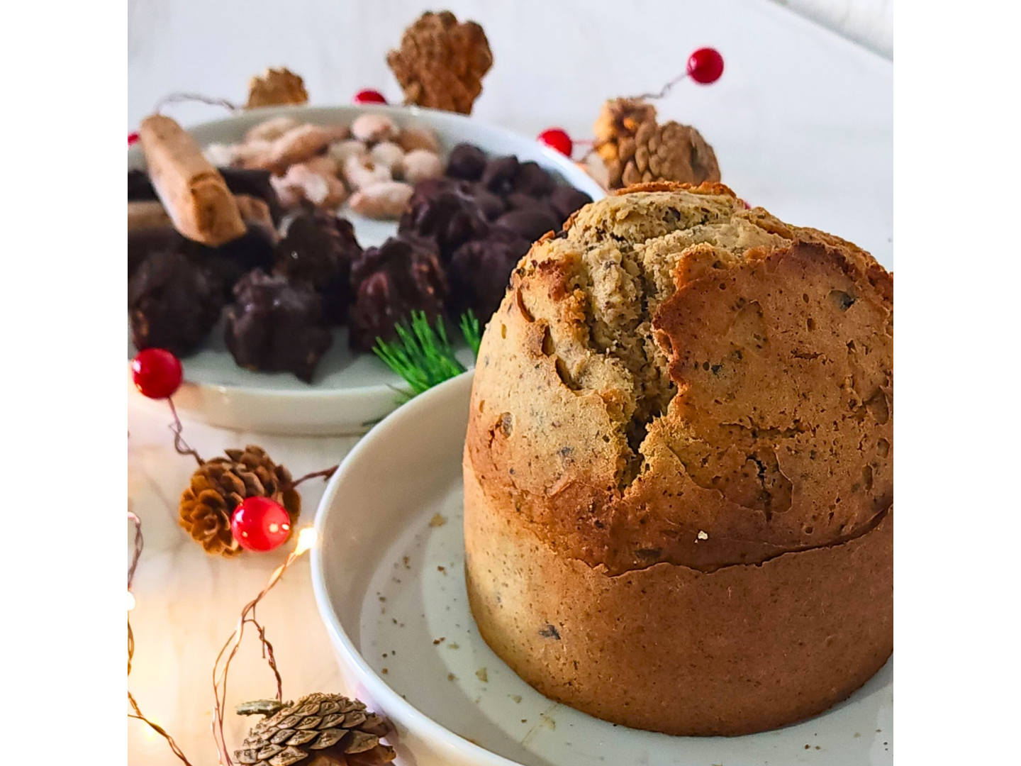 Pan dulce con chips de chocolate amargo