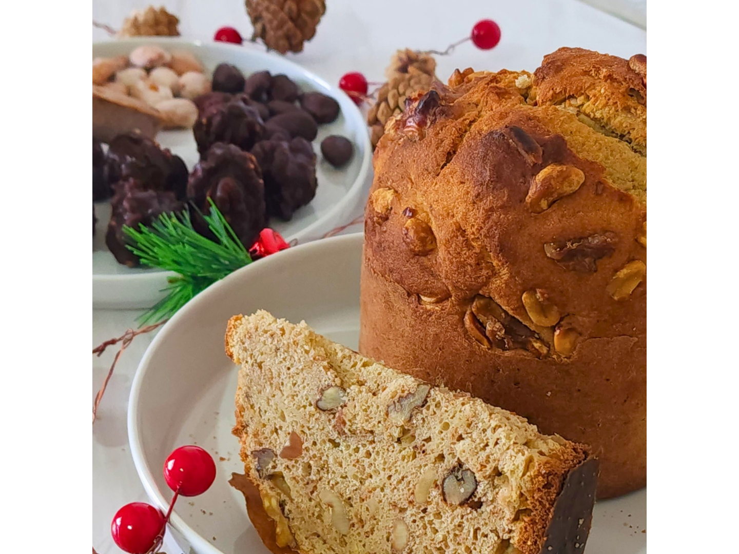 Pan dulce con frutos secos