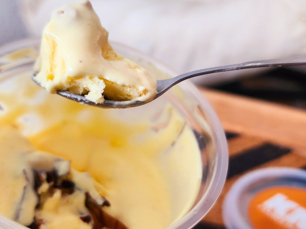 Crema sambayón con nueces