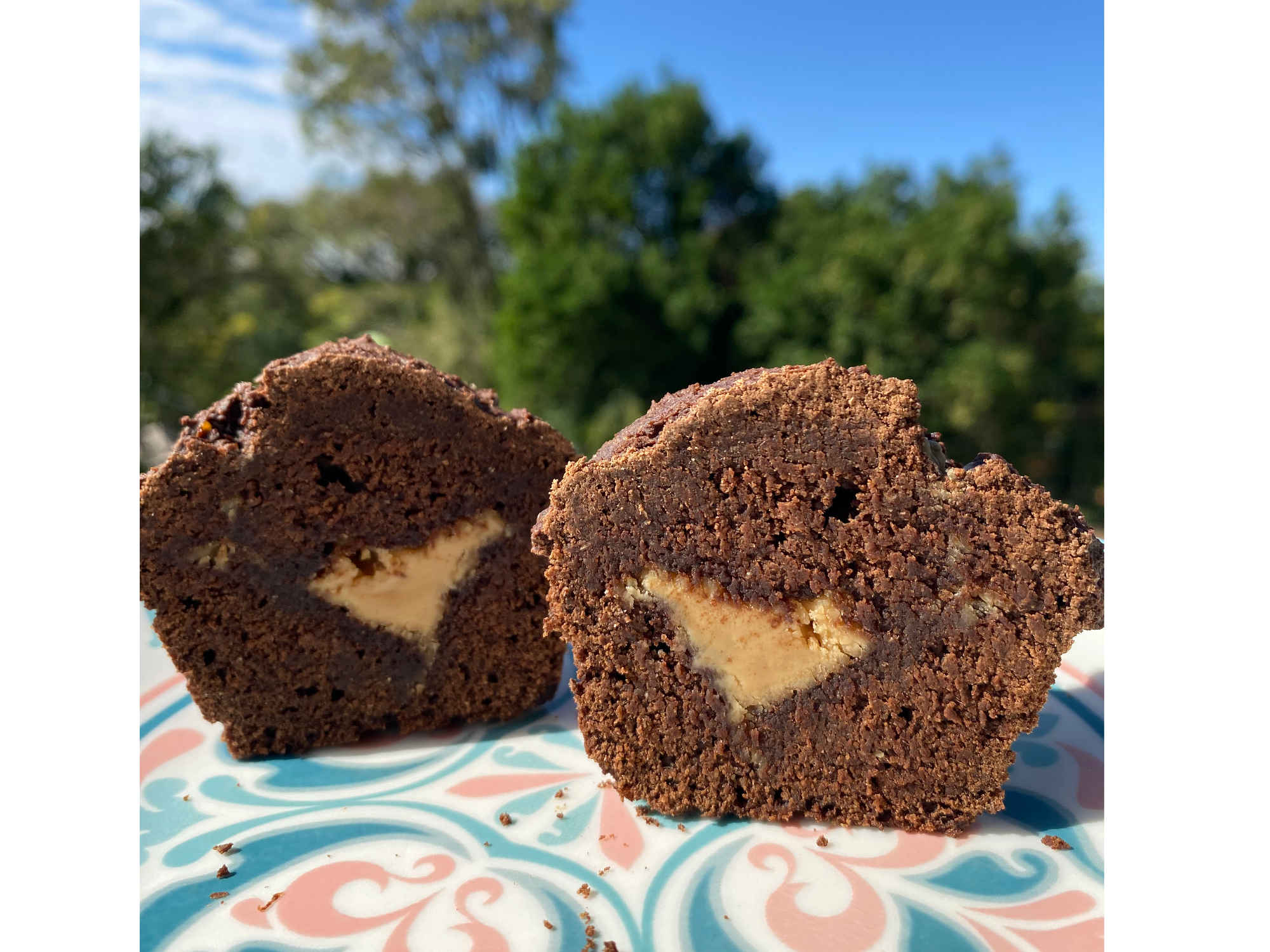 Muffins de cacao/mani *6