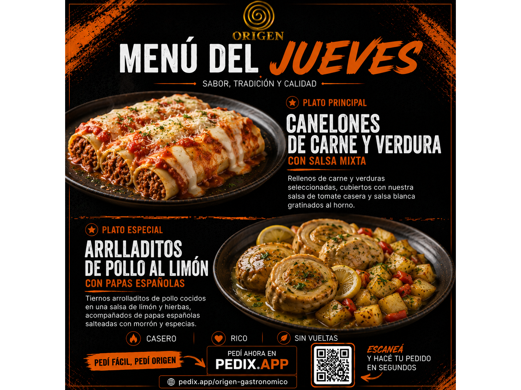 Menu Jueves
