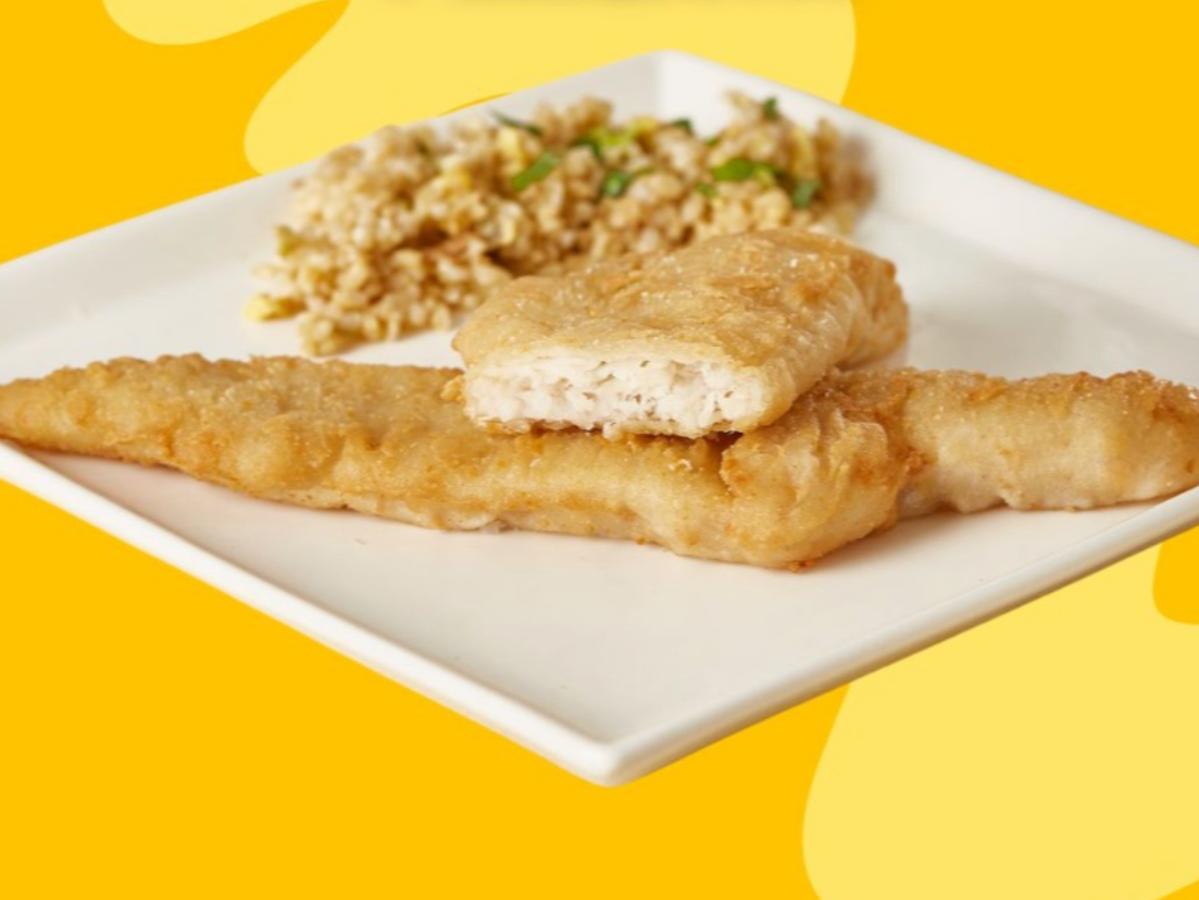 Milanesa merluza al limón